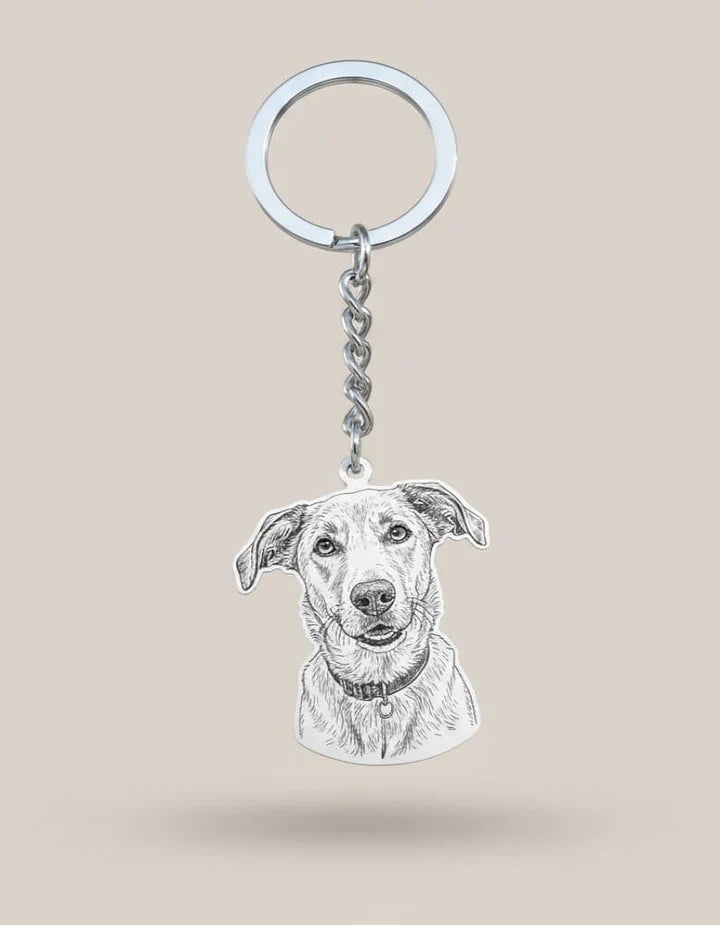 Custom Photo Engraved Key Ring