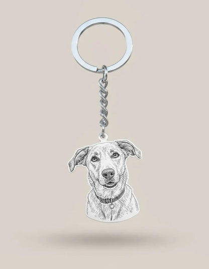 Custom Photo Engraved Key Ring